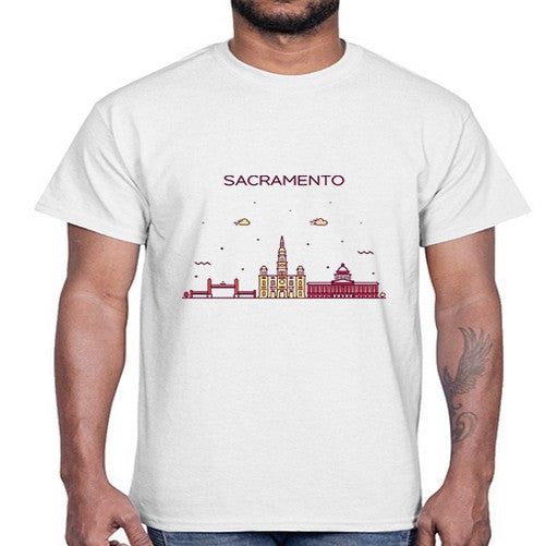 SacramentoCL 1763#- cities- Cotton Tee