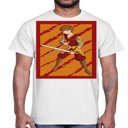 Samurai boy 95#- anime- Cotton Tee