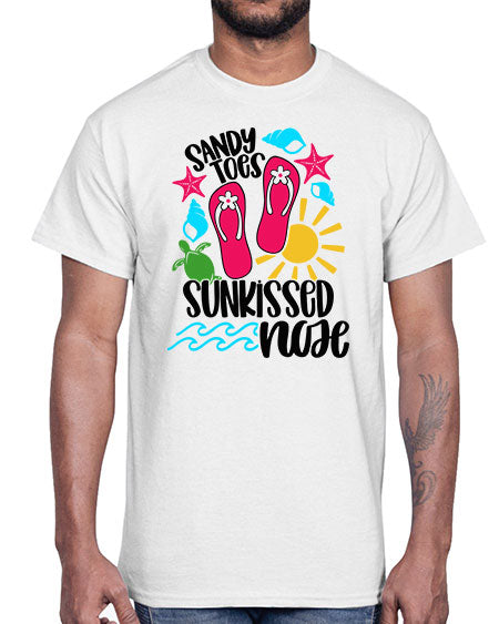 Sandy Toes Sunkissed Nose Style 27#- summer- Cotton Tee