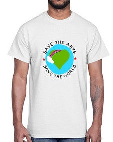 Save the Arts Save the world 170#- art pop art- Cotton Tee