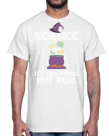 ScienceItsLikeMagicButScientistSkinite Scientist Skinite 48#- general science- Cotton Tee