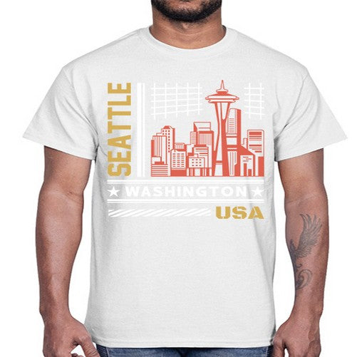 Seattle 1809#- cities- Cotton Tee