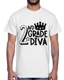 Second Grade Diva 812#- second grade- Cotton Tee