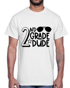 Second Grade Dude 816#- second grade- Cotton Tee