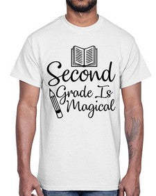 Second Grade Is Magical 820#- second grade- Cotton Tee