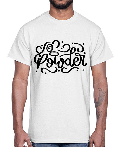 SinglePowder Style 24#-makeup Cotton Tee