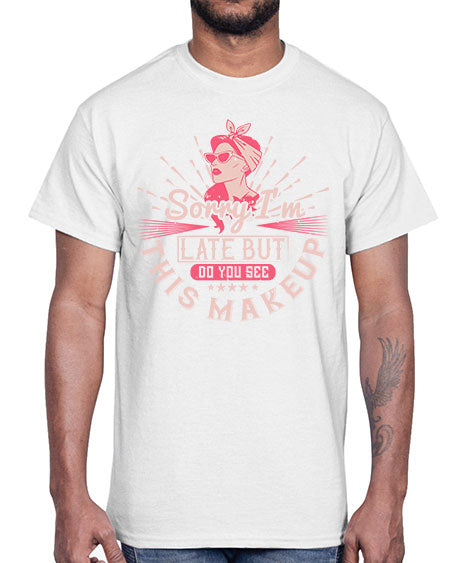 Sorry Im late but do you see this makeup Style 186#-makeup Cotton Tee