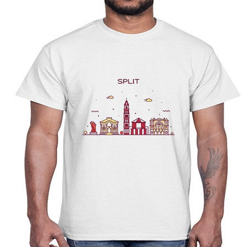 Split 1877#- cities- Cotton Tee