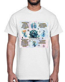 Straight Aquarius 468#- aquarius- Cotton Tee