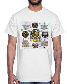 Straight Gemini 472#- gemini- Cotton Tee