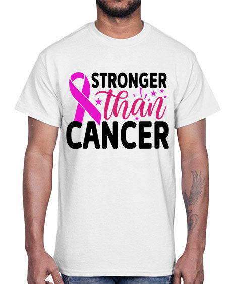 Stronger Than Cancer 6#- breast cancer- Cotton Tee