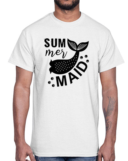Sum mer maid 01#- summer- Cotton Tee