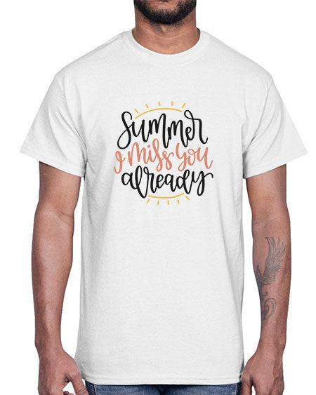Summer I miss you already 14#- summer- Cotton Tee