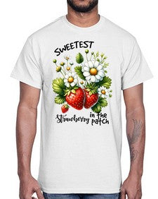 Sweetest Strawberry In The Patch 1598#- strawberry- Cotton Tee