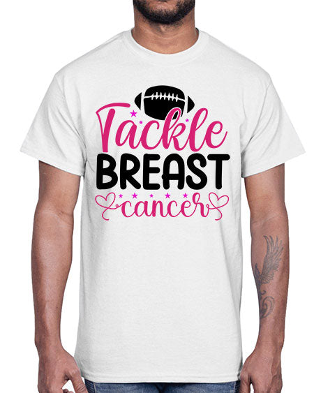Tackle Breast Cancer 4#- breast cancer- Cotton Tee