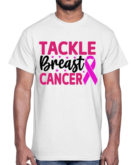 Tackle Breast Cancer 5#- breast cancer- Cotton Tee