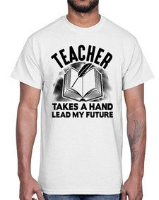 Teacher take a hand Style 383#- teacher- Cotton Tee