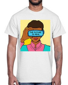 The Future is Real 1151#- art pop art- Cotton Tee
