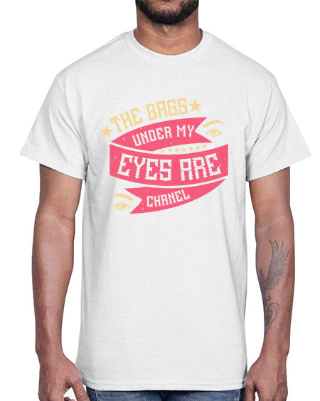 The bags under my eyes are Chanel Style 184#-makeup Cotton Tee