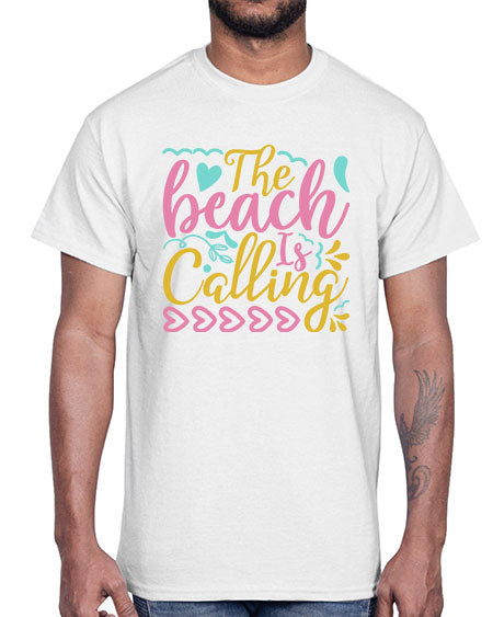 The beach is calling Style 1#- summer- Cotton Tee