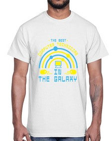 The best computer technician in the galaxy 13#- computer- Cotton Tee