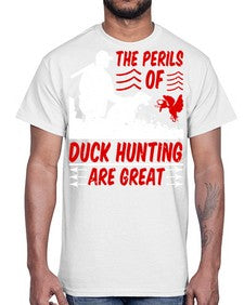 The perils of duck hunting are great Style 14#- ducks- Cotton Tee