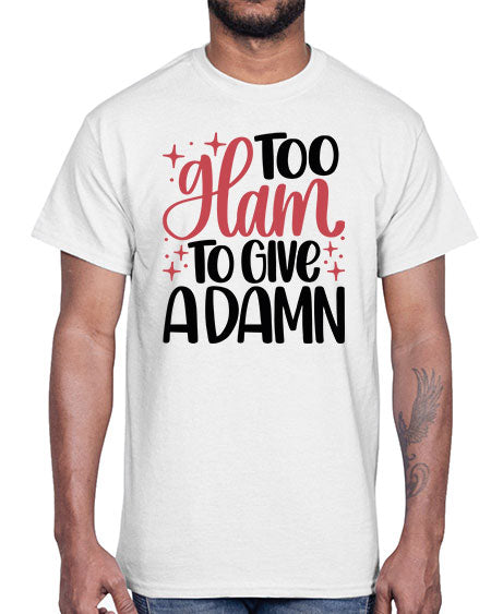 Too Glam To Give A Damn Style 9#-makeup Cotton Tee