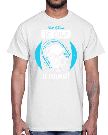 Too glam to give a damn Style 176#-makeup Cotton Tee