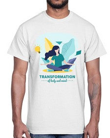Transformation of Body and Mind 587#- yoga- Cotton Tee