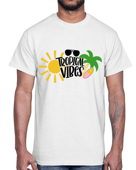 Tropical Vibes Style 9#- summer- Cotton Tee