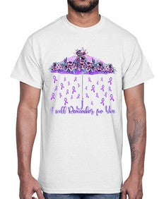 Umbrella Remember AlzheimerS Awareness 218#- alzheimers- Cotton Tee