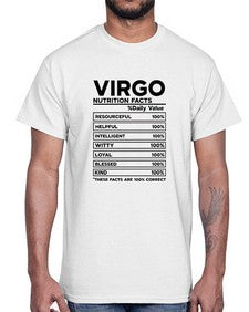 Virgo Nutrition Facts 530#- virgo- Cotton Tee