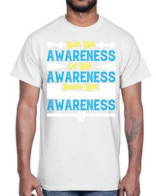 Walk with awareness Eat with awareness Breathe with awareness Style 9#- Self awareness- Cotton Tee