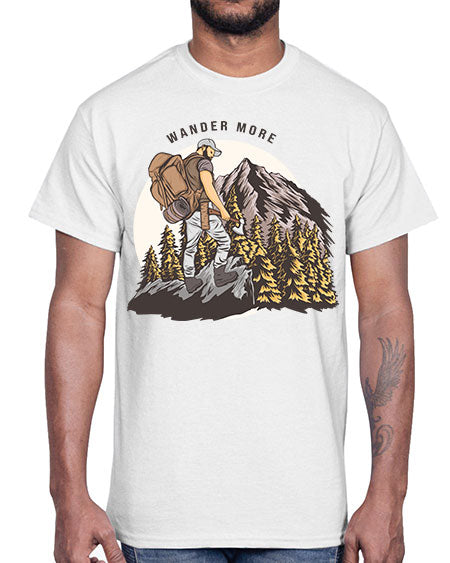 Wander More 3#- nature- Cotton Tee