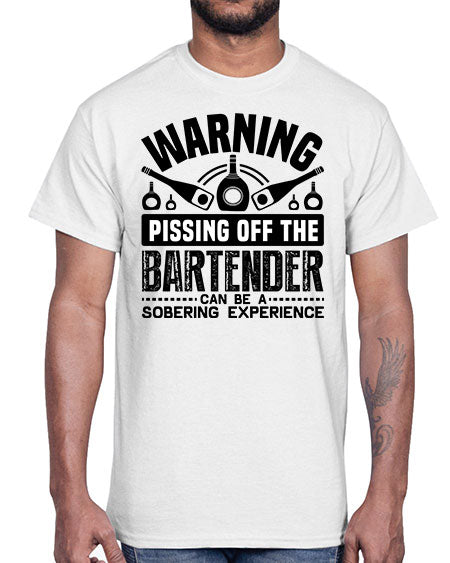 Warning Style 462#- bartender- Cotton Tee