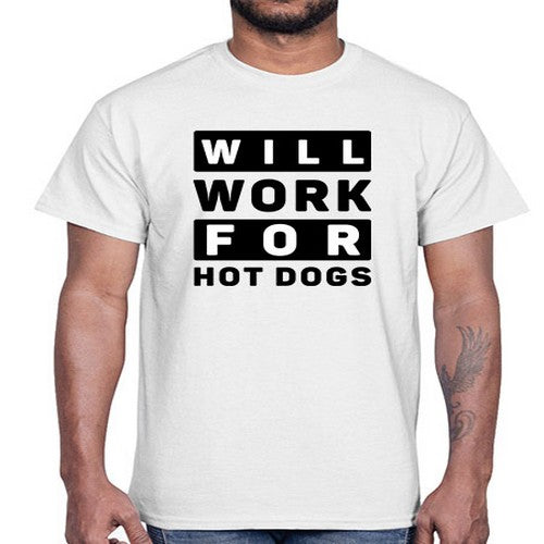 Will Work For Style 1#- dogs- Cotton Tee