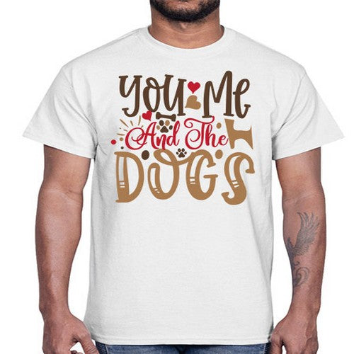 You Me And The Dogs Style 52#- dogs- Cotton Tee