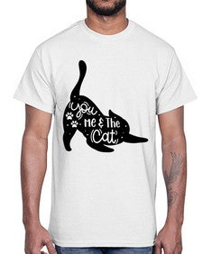 You Me The Cat Style 111#- cats- Cotton Tee