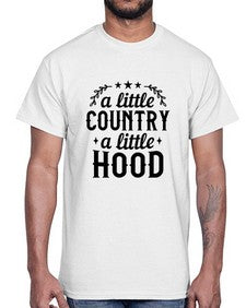 a little country a little hood 181#- western- Cotton Tee
