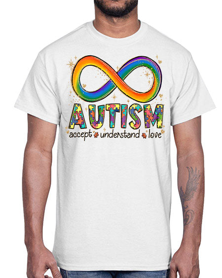 accept love understand autism- autism- Cotton Tee