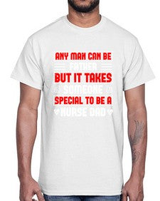 any man can be father Style 579#- nurse- Cotton Tee
