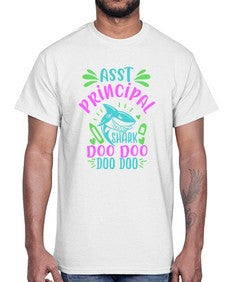 asst principal shark doo doo 4#- principal- Cotton Tee