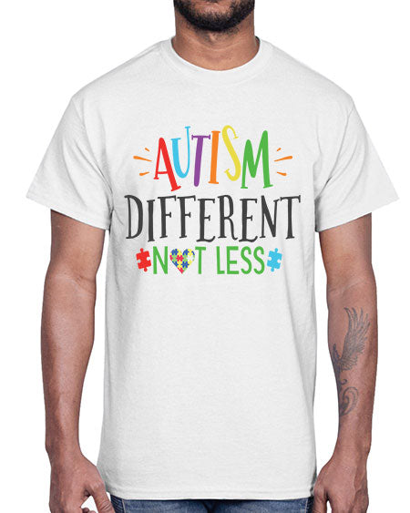 autism different not less Style 5#- autism- Cotton Tee
