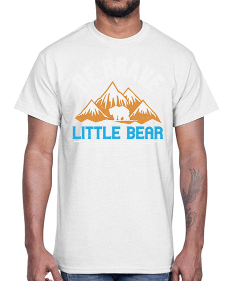 be brave little bear 23#- bears - animals- Cotton Tee