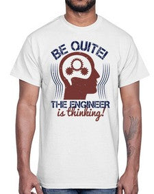 be quite the engineer is thinking Style 59#- engineer- Cotton Tee