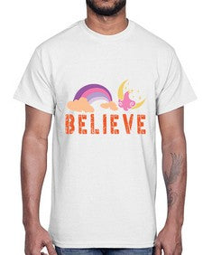 believe 47#- unicorn- Cotton Tee