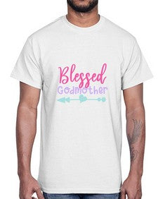 blessed godmother 104#- god parent- Cotton Tee