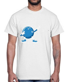 bowling ball dabbing bowling 276#- bowling- Cotton Tee