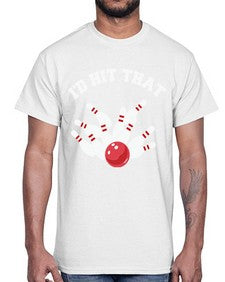 bowling id hit that 11#- bowling- Cotton Tee