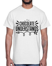 chocolate understands 12#- funny- Cotton Tee